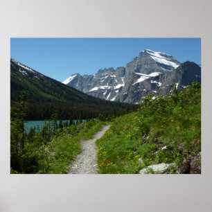 Josephine Lake Trail mit Monte Guild am Gletscher Poster