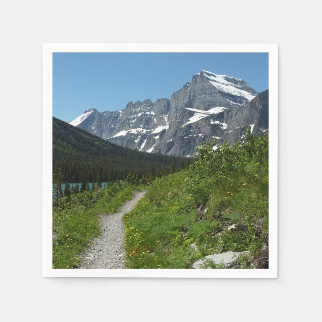 Josephine Lake Trail mit Monte Guild am Gletscher Serviette (Vorderseite)