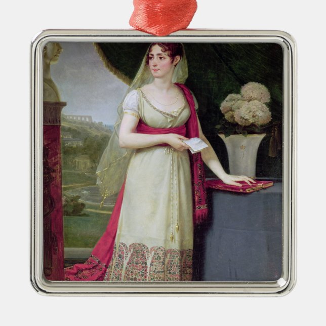 Josephine Tasher de la Pagerie Empress Silbernes Ornament (Vorne)