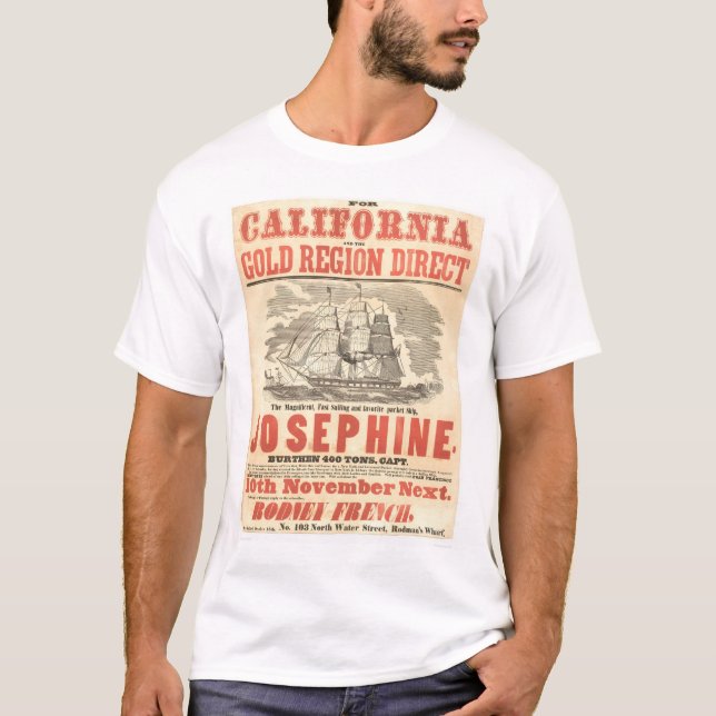 "Josephine" zu Kalifornien-Anzeige (1280A) T-Shirt (Vorderseite)