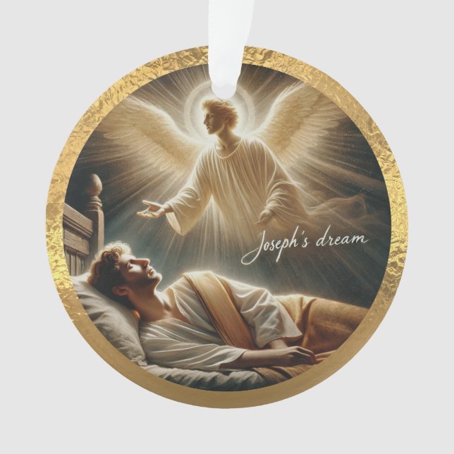Joseph's Dream Acrylic Ornament (Vorderseite)