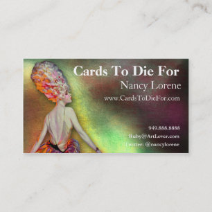 Josette in der Orange - Visitenkarten Visitenkarte