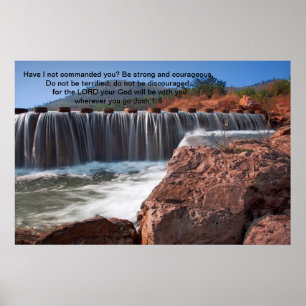 Josh 1:9 Habe ich dir nicht geboten Poster