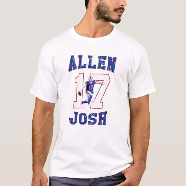 Josh Allen American Football Player T-Shirt (Vorderseite)