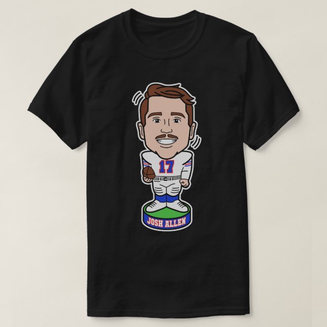 Josh Allen Bobble Head T-Shirt (Design vorne)