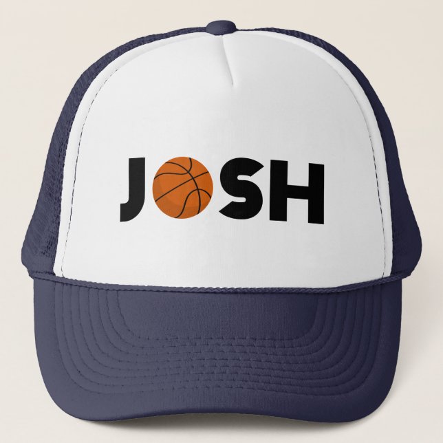 Josh Basketball Trucker Hat Truckerkappe (Vorderseite)