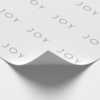 Josh Black and White Minimalistisch Typografie Geschenkpapier