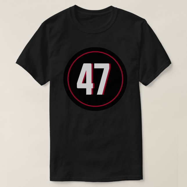Josh Harris Number 47 Jersey Atlanta Falcons Inspi T-Shirt (Design vorne)