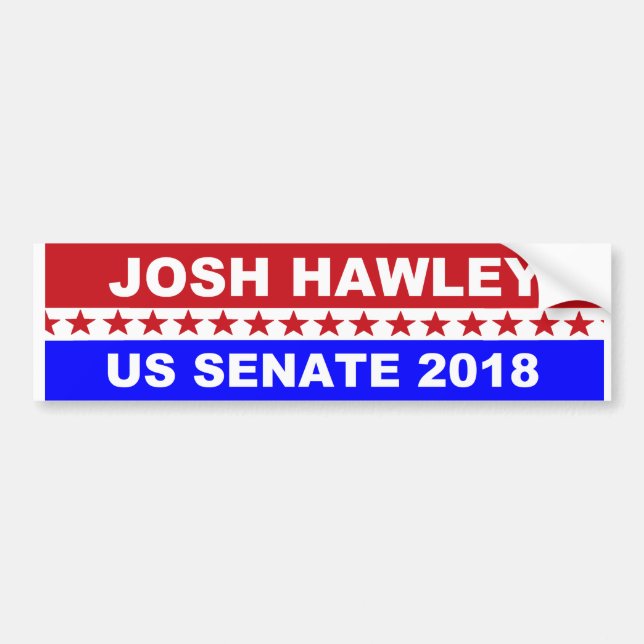 Josh Hawley Missouri US Senat 2018 populär Autoaufkleber (Vorne)