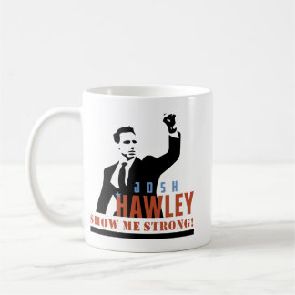 Josh Hawley zeigt mir starke Tasse