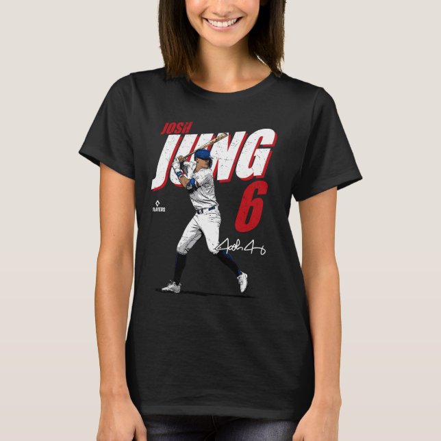 Josh Jung Texas Baseball Spieler MLBJOJ3001 T-Shirt (Vorderseite)