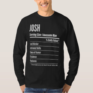 Josh Nährwertangaben Portionsgröße Kalorien T-Shirt