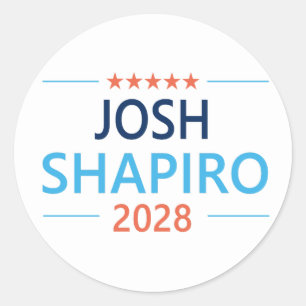 Josh Shapiro 2028 Runder Aufkleber