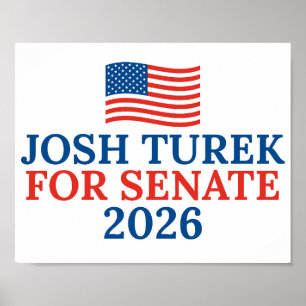 Josh Turek für den Senat 2026 Iowa-Wahl Poster
