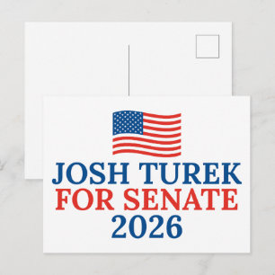 Josh Turek für den Senat 2026 Iowa-Wahl Postkarte