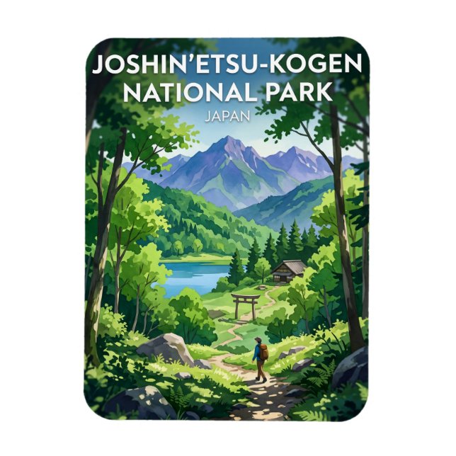 Joshin'etsukogen-Nationalpark Japan Magnet (Vertikal)
