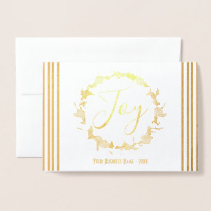 Joshire Wreath Business-Logo Folienkarte
