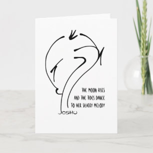 Joshu - der Mond steigt und die Flut tanzt Feiertagskarte