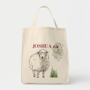 Joshua 1:8 Art Deco christliches Bibelvers-Geschen Tragetasche
