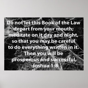 Joshua 1:8 poster