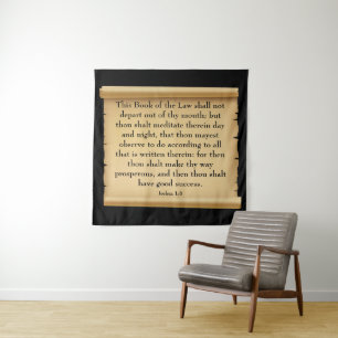 Joshua 1:8 wandteppich