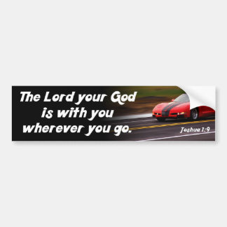 Joshua-1:9 Bibel-Vers-rotes Auto-christliches Autoaufkleber