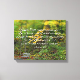 Joshua 1:9 Bibel Verse Christian Scripture Leinwanddruck