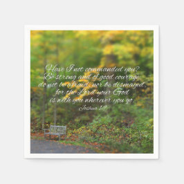 Joshua 1:9 Bibel Verse Christian Scripture Serviette