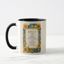 Joshua 1:9 Bibelverse Art Tasse
