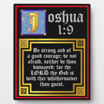Joshua 1:9 Illuminiertes Bibelangebot