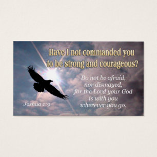 Joshua-1:9 - INSPIRATIONAL Visitenkarten