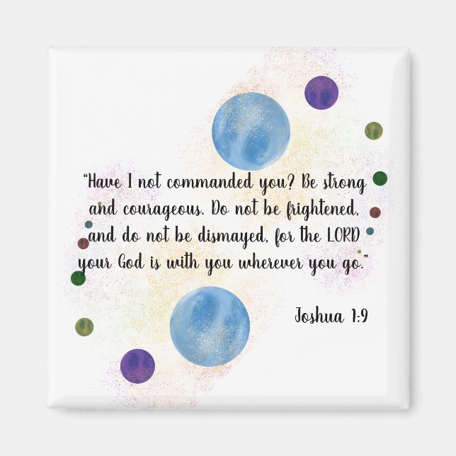 Joshua 1:9 magnet (Vorne)