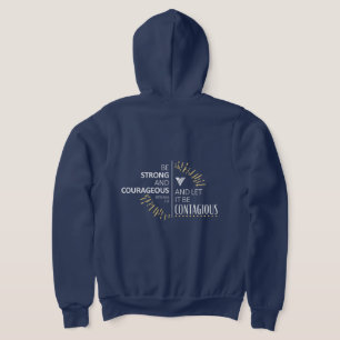Joshua 1,9 Männer-Zip-Up-Hoodie Hoodie