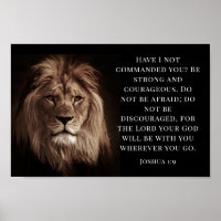 Joshua 1:9, Starke und mutig