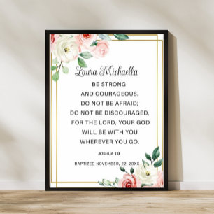 Joshua 1 9 Taufgeld Poster