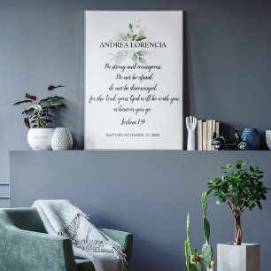 Joshua 1 9 Taufgeld Poster