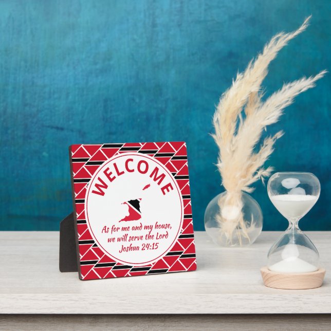 Joshua 24:15 für mich und mein Haus TRINIDAD Fotoplatte (InSitu)