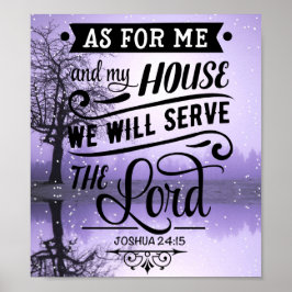 Joshua 24:15 poster