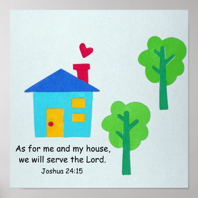 Joshua 24:15 poster (Vorne)