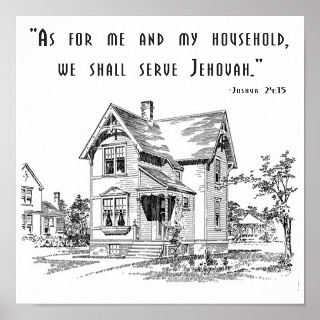 Joshua 24:15 Print Poster (Vorne)
