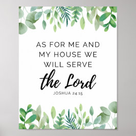 Joshua 24:15 Print Poster