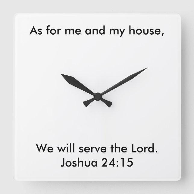 Joshua 24:15 Uhr (Vorderseite)