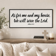 Joshua 24:15 Was mich angeht... Serbe dem Herrn Sc