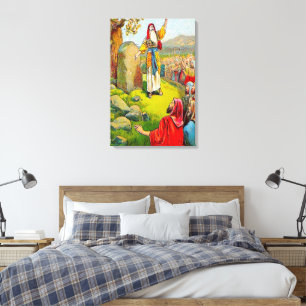 Joshua 24:1-15 Joshuas Abschiedszeit-Leinwand Leinwanddruck