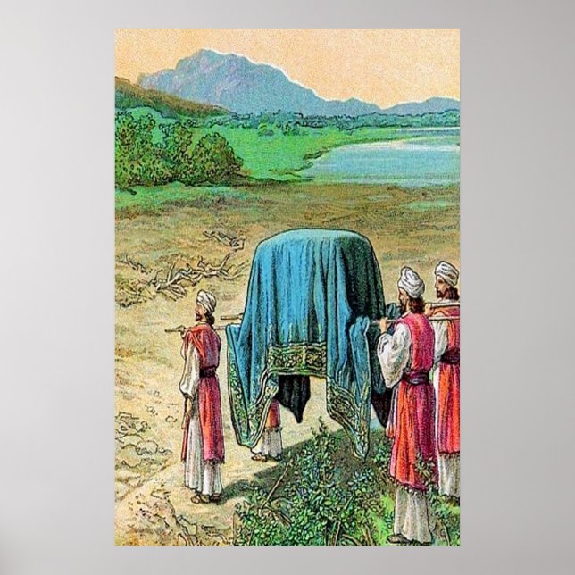 Joshua 3 Gott Stoppt das Plakat des Jordan (Vorne)