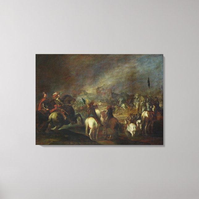 Joshua an den Mauern von Jericho Leinwanddruck (Vorderseite)