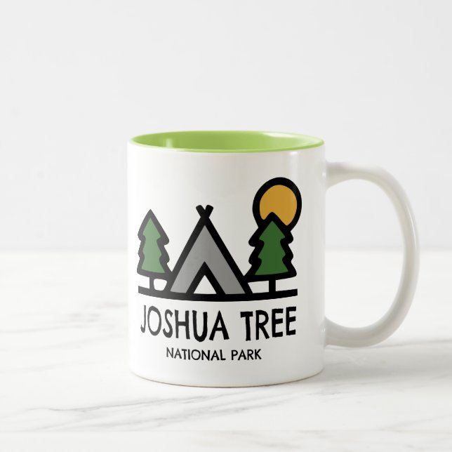 Joshua-Baum-Nationalpark Zweifarbige Tasse (Rechts)