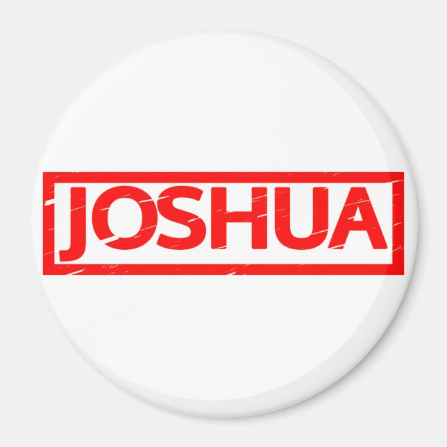 Joshua Briefmarke Magnet (Vorne)