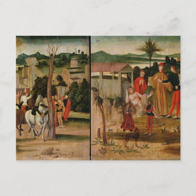 Joshua in den Mauern von Jericho Postkarte (Vorderseite)