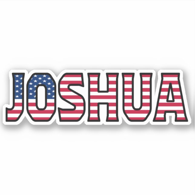 Joshua Name Vorname USA Sticker Stickerset (Vorderseite)
